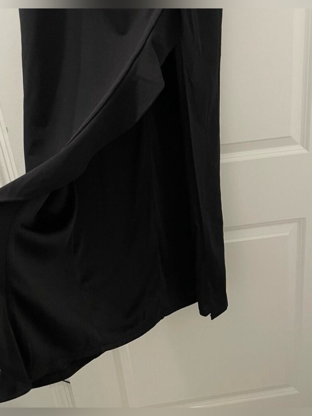 Lulu's Black Strapless High-Slit Evening Gown - Picture 4 of 7